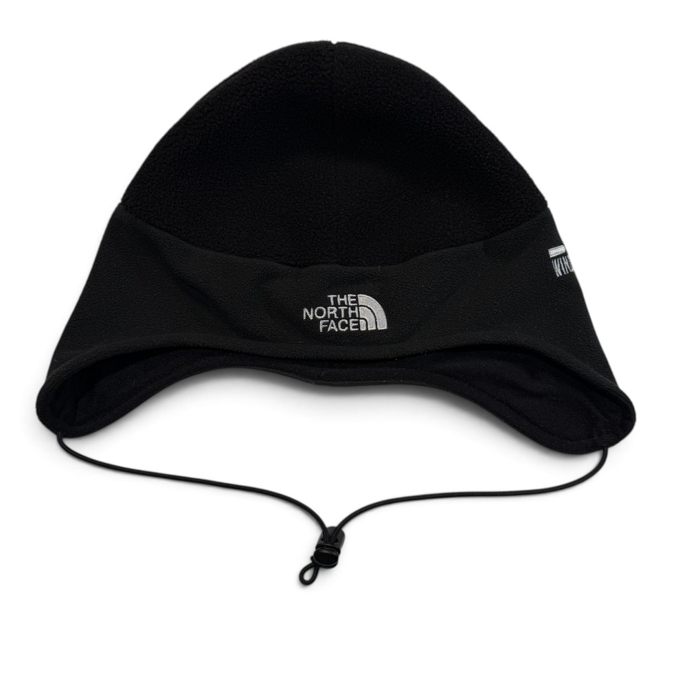 The North Face Windstopper Fleece Earflap Beanie Hat Black Polartec Large AHJR